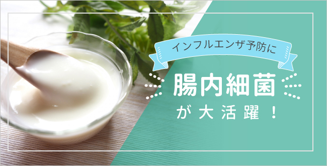 インフルエンザ予防に腸内細菌が大活躍!